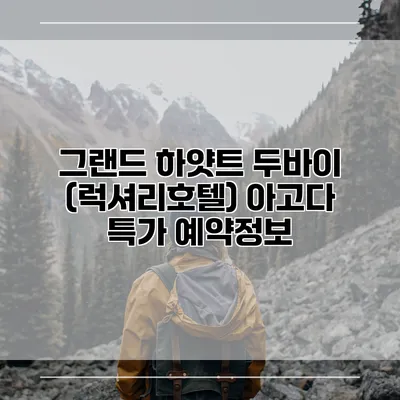 그랜드 하얏트 두바이 (럭셔리호텔) 아고다 특가 예약정보