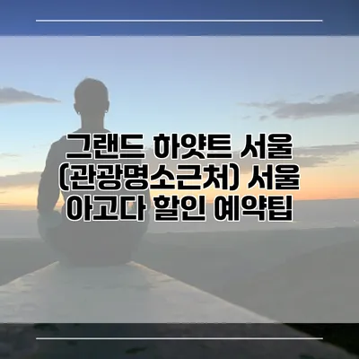 그랜드 하얏트 서울 (관광명소근처) 서울 아고다 할인 예약팁
