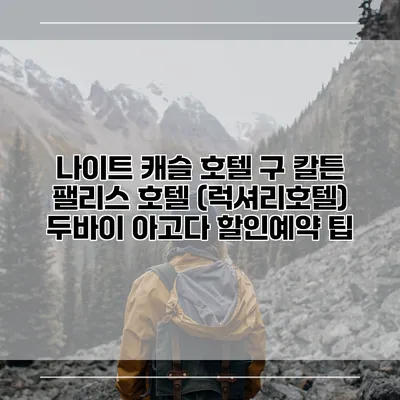 나이트 캐슬 호텔 구 칼튼 팰리스 호텔 (럭셔리호텔) 두바이 아고다 할인예약 팁