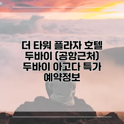 더 타워 플라자 호텔 두바이 (공항근처) 두바이 아고다 특가 예약정보