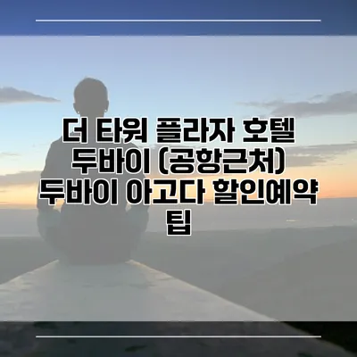 더 타워 플라자 호텔 두바이 (공항근처) 두바이 아고다 할인예약 팁