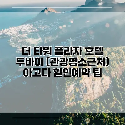 더 타워 플라자 호텔 두바이 (관광명소근처) 아고다 할인예약 팁