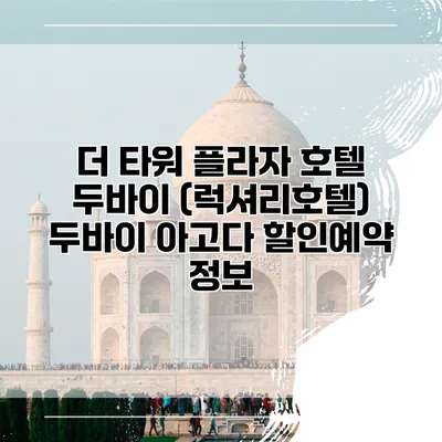 더 타워 플라자 호텔 두바이 (럭셔리호텔) 두바이 아고다 할인예약 정보