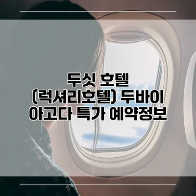 두싯 호텔 (럭셔리호텔) 두바이 아고다 특가 예약정보