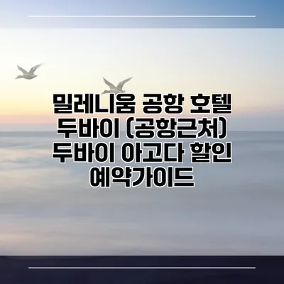 밀레니움 공항 호텔 두바이 (공항근처) 두바이 아고다 할인 예약가이드
