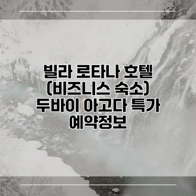 빌라 로타나 호텔 (비즈니스 숙소) 두바이 아고다 특가 예약정보