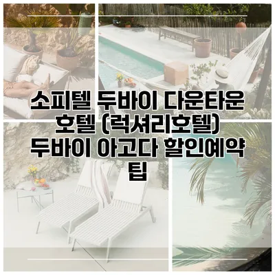 소피텔 두바이 다운타운 호텔 (럭셔리호텔) 두바이 아고다 할인예약 팁