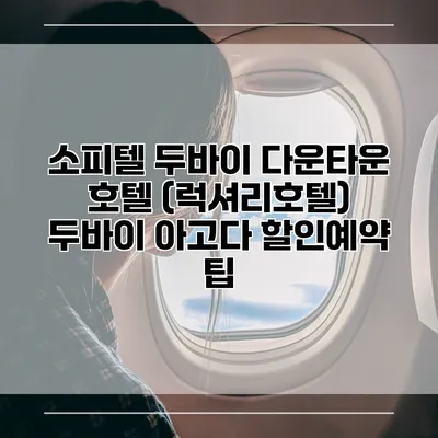 소피텔 두바이 다운타운 호텔 (럭셔리호텔) 두바이 아고다 할인예약 팁