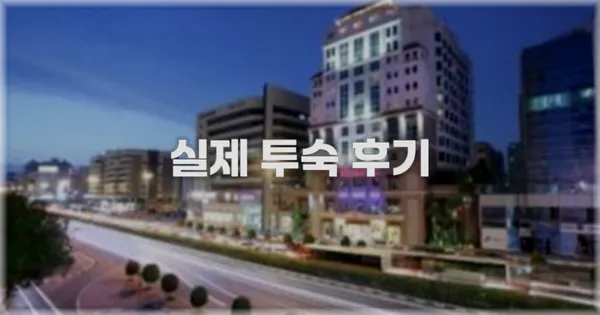 💬 실제 투숙 후기