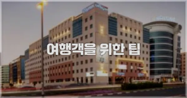 여행객을 위한 팁