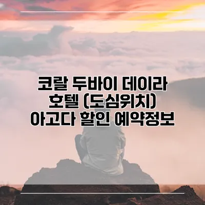 코랄 두바이 데이라 호텔 (도심위치) 아고다 할인 예약정보
