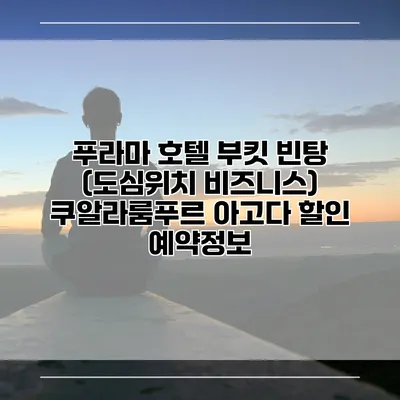 푸라마 호텔 부킷 빈탕 (도심위치 비즈니스) 쿠알라룸푸르 아고다 할인 예약정보