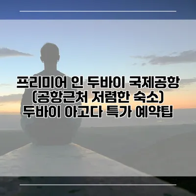 프리미어 인 두바이 국제공항 (공항근처 저렴한 숙소) 두바이 아고다 특가 예약팁